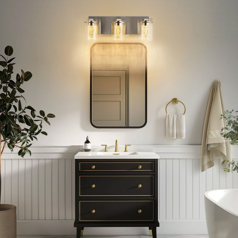 Dimmable LED Vanity Light, 3, Brushed Nickel