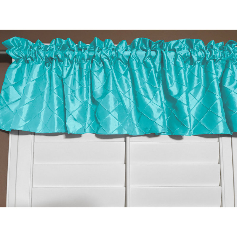 Cantonnière sur mesure l 52 po, L 52 po x L 18 po, Turquoise