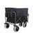 Fishing Cart with Rod Holders,Beach Wagon with Big Wheels for Sand 500lbs Capacity - All Terrain Steel Frame Utility Cart with 9" Pneumatic Tires,Strap with multiuse Bag,Black