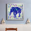 «Painted Elephant II», reproduction d'art graphique sur toile encadrée-389465898-389465892