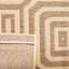 Tapis d'intérieur / extérieur à motif géométrique brun / naturel Arneshia-68069624