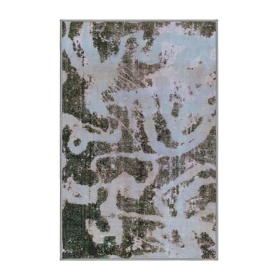 Tapis décoratif multicolore à motif abstrait