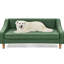 Canapé-lit surélevé durable et confortable avec accoudoirs irréguliers modernes, idéal pour la détente des chiens de taille moyenne et grande-379000766