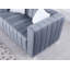 Canapé rembourré en velours de luxe avec 2 coussins Clifford 87,01 po, blanc-293635806-293635807
