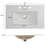 30" Bathroom Vanity With Ceramic Sink And 2 Full-Extension Drawers, Freestanding Bathroom Vanity With 45° Free-Handle Design, Soft Close Undermount Drawer Slides-1178363813