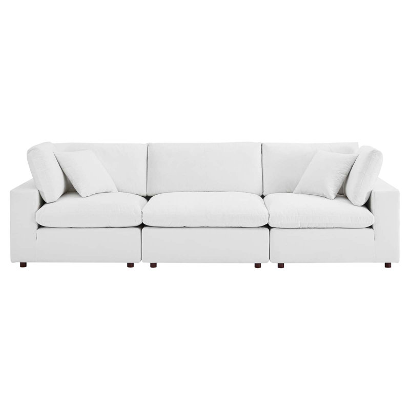 Canapé 3 places Modway Commix, Blanc