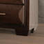 Transitional Style Espresso Finish Nightstand 1Pc English Front And French Back Dovetail Drawers Bedroom Furniture-955294718