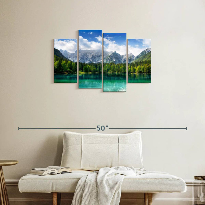 Alvord superbe lac turquoise, H 22 po x l 36 po