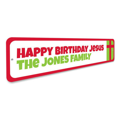 Jesus Holiday Aluminum Sign