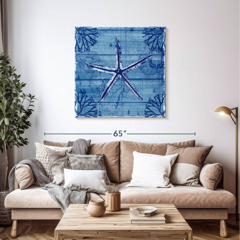 Brampt Indigo Starfish, 39" H x 39" W