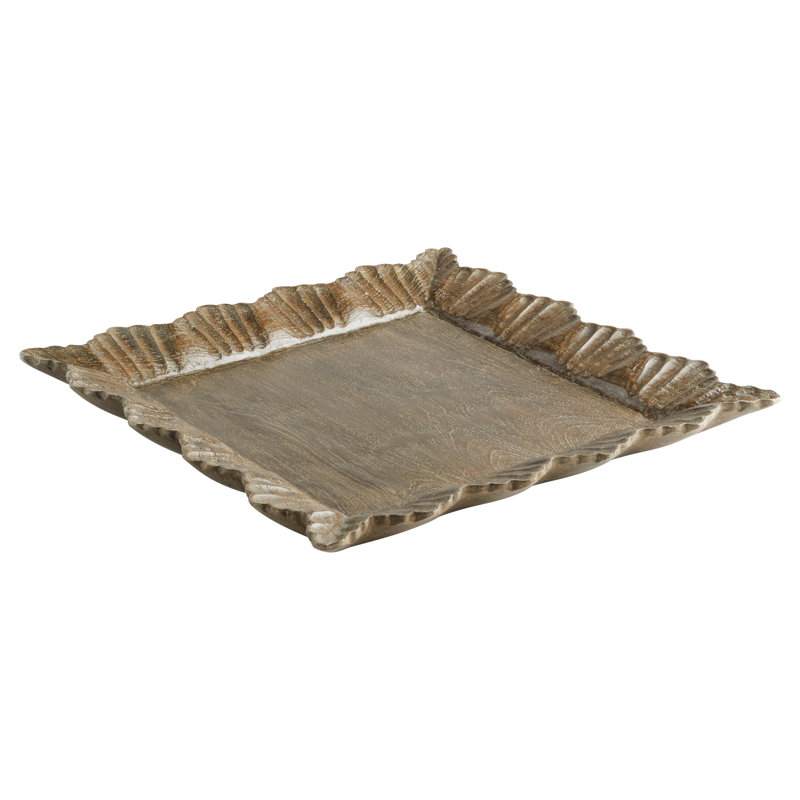 Lorenza Solid Wood Tray, 2" H x 24" W x 24" D