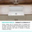 27"x19" Crestwood Farmhouse Sink, White Fireclay Kitchen sink, Single Bowl Apron Front, Plain Farm sink-71593205