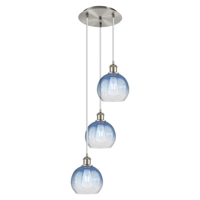 Ballston - Lamorteau - 3 Light 14" Cord Hung Multi Pendant