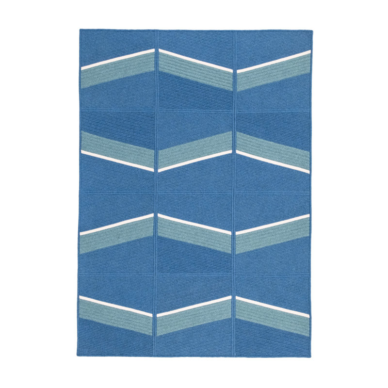 Performance Wool Geometric Indoor Rug, Rectangle 4' x 6'