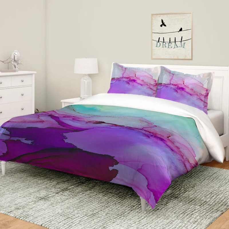 Luminescent Jewel Tones Machine Woven Comforter, Twin Comforter