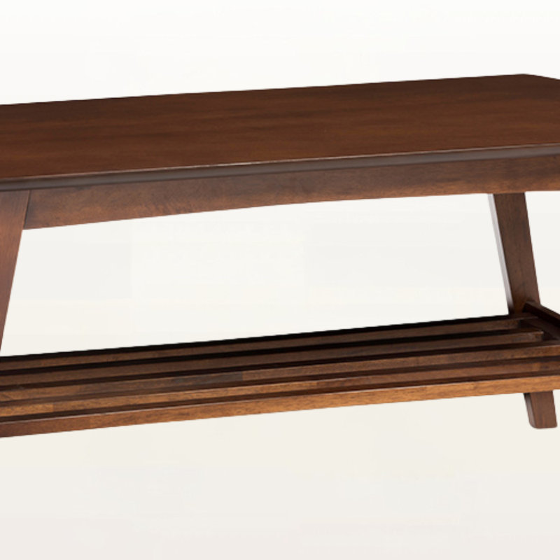 Table basse moderne en noyer foncé Montreux