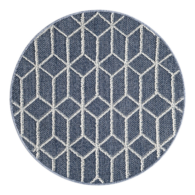 Tapis d'extérieur à treillis, Rond 3 pi 1 po