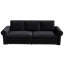Canapé Chesterfield, canapé-lit gigogne de 93,7 po, canapé-lit convertible en velours 3 en 1 avec garniture cloutée et accoudoirs roulés, canapé-lit multifonctionnel pour le salon, la chambre à coucher-131049969-131049967