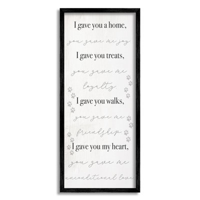 " Gave You My Heart Pet Dog Family Phrases " by Daphne Polselli