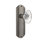 Deco Plate with Oval Fluted Crystal Door Knob