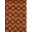 Tapis de la zone en laine brune 4 pi 11 po x 7 pi 10 po one-of-kind main-noué la 2010 Senac