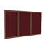Babillards fermés en tissu à 3 portes avec cadre en bois Ghent-11138466-11138467-11138471