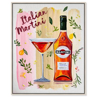 Reproduction d'art sur toile, "Summer martini" par Art Remedy