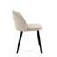Scobey 47cm H Tufted Velvet Upholstered Upholstered Back Side Chair in Beige