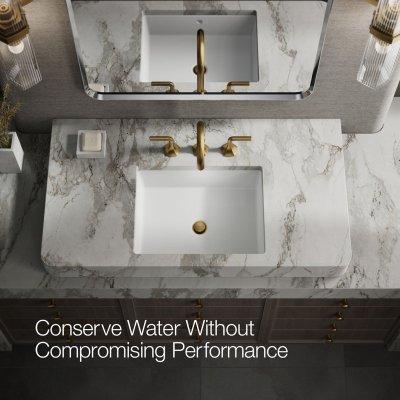 Occasion Sink with Cane Design Single Hole Bathroom Faucet with Drain Assembly, Vibrant Brushed Moderne Brass