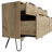 47" Natural Wood Four Drawer Double Dresser