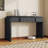 Modern Console Table With 2 Storage Drawers, Fluted Entryway Table With Rounded Silhouette For Hallway And Living Room-777382141