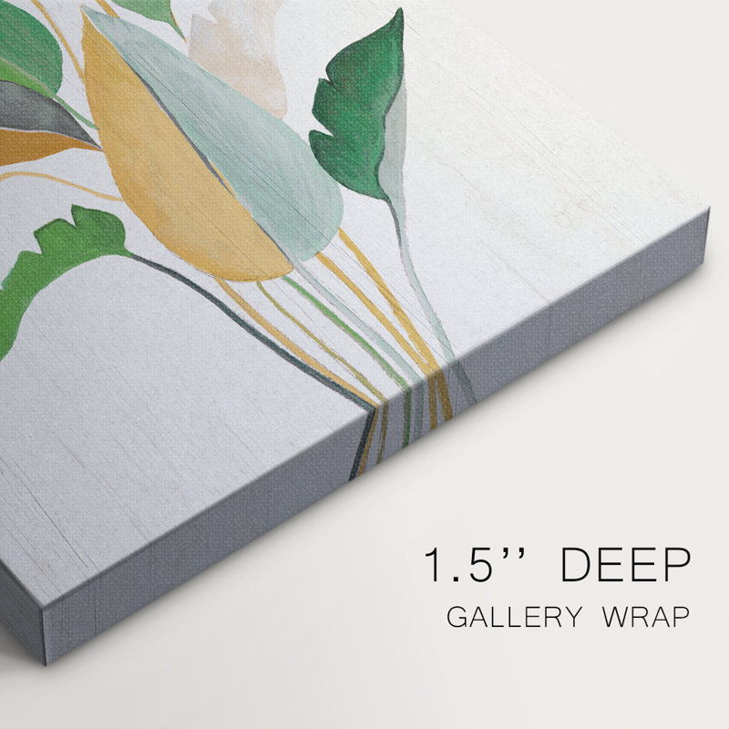 «Touched with Sage II» - galerie enveloppée de cavas, H 27 po x l 18 po