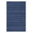 Rubinstein Hand Loomed Wool/Cotton Striped Rug in Navy-1536990725