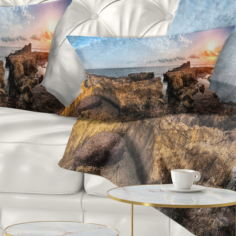 Coussin lombaire de mer beige de mer beige beach