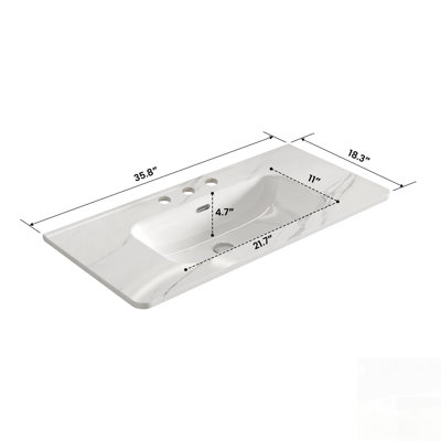 Integrated Ceramic Basin with High-Temperature Glaze, Scratch-Resistant One-Piece Design for Easy Cleaning and Modern Bathroom Elegance