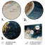«Blue Oasis», impression d'art mural floral abstrait bleu et blanc-107183301-107183302