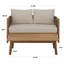 Causeuse et table Amanda-430405007
