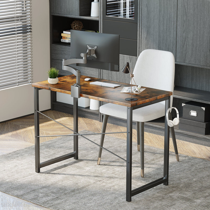 Bureau, Brun / noir, H 29,13 po x l 39,37 po x P 17,71 po