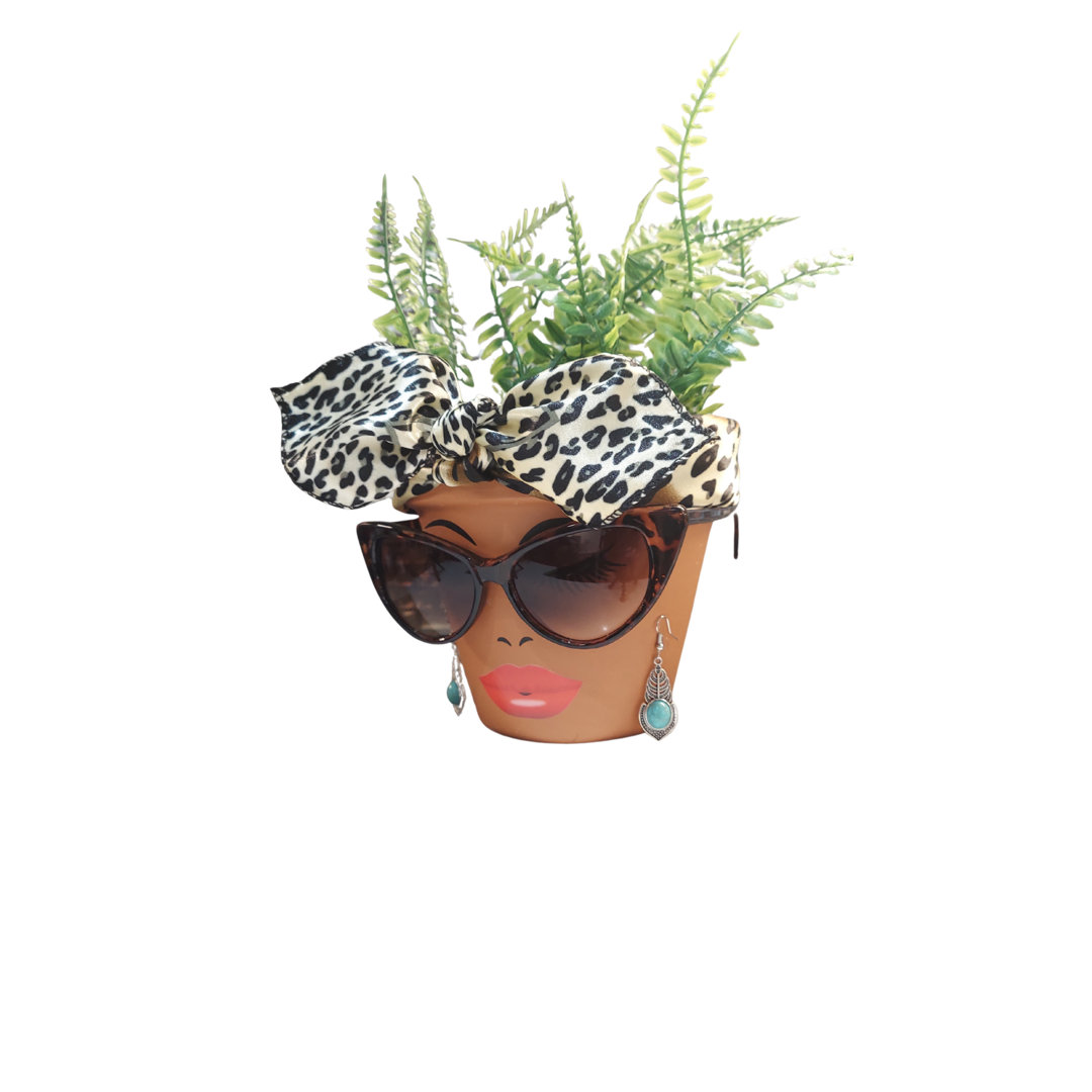 Sassy Soul Sister, Head Face Planter, with Drainage, Planter, Flower Pots, Unique Gift Sassy Soul Sister
