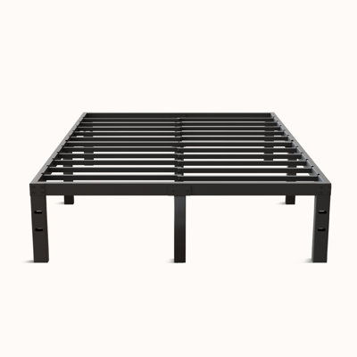 Metal Platform Bed Frame with Heavy Duty Steel Slat Support, No Box Spring Needed
