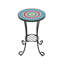 Table d'appoint de patio avec tablette