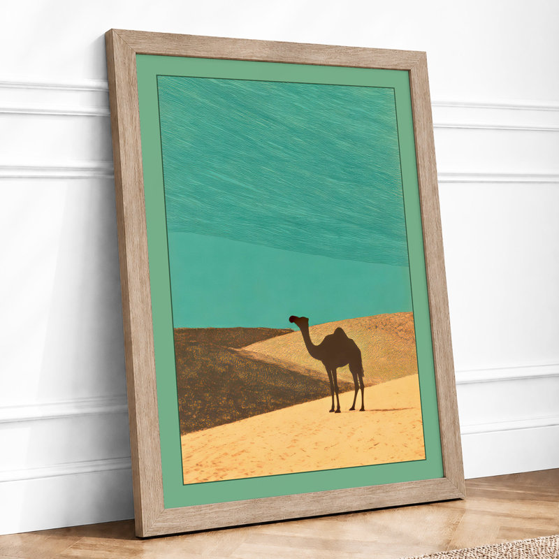 Desert Solitude Minimalist - Print, A3 - 42.0 x 29.7 cm, Oak