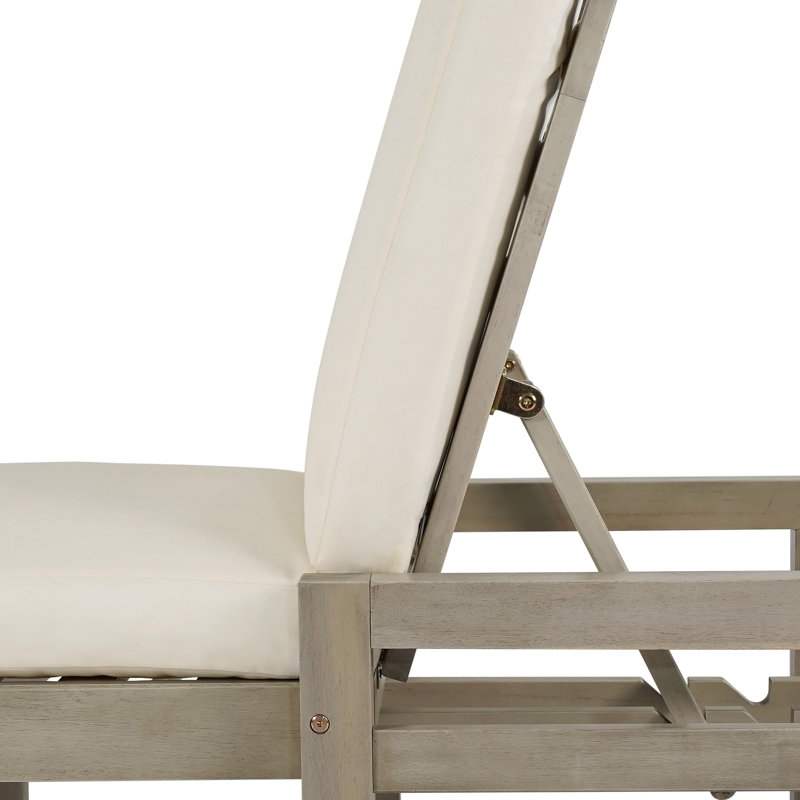 Chaise longue d'extérieur, Gris