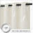 Blackout Striped Pattern Curtains, Window Treatment Thermal Insulated Solid Grommet Blackout Wave Line Foil Print Design Curtains for Living Room (Set of 2, 52 by 95 Inch, Beige)-663345546-663345541