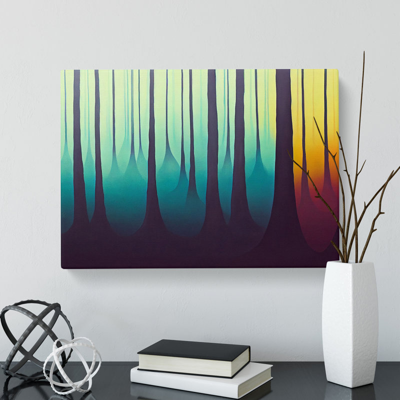 Colourful Forest Vol.1 - Wrapped Canvas, 50cm H x 76cm W x 3cm D