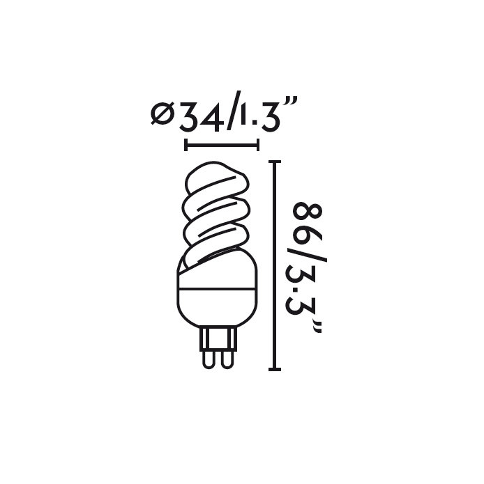 9W G9/Bi-pin Halogen Light Bulb
