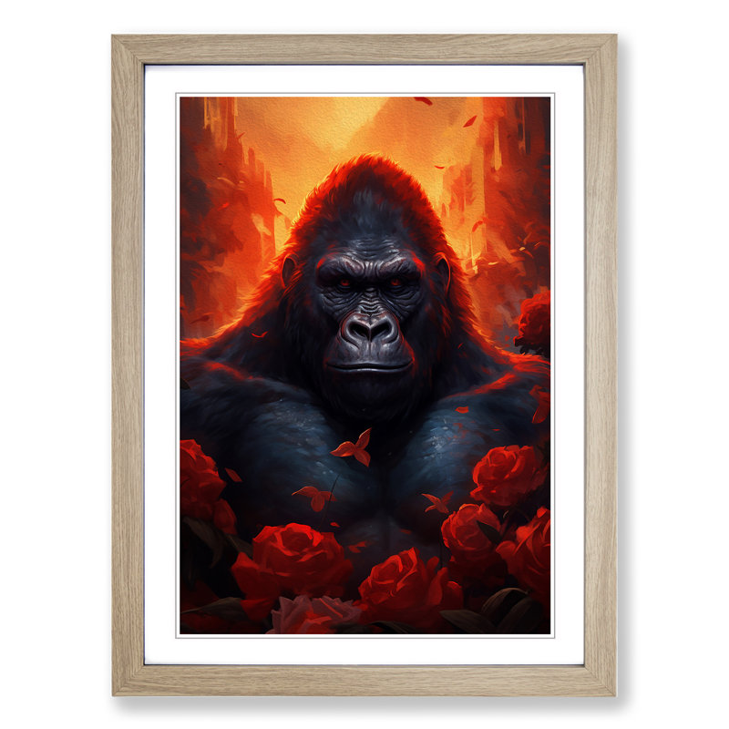 Gorilla Romanticism - Framed Print