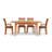 Sarah 4 - Person Solid Wood Top Four Leg Dining Set-16848867-37101030-39921254