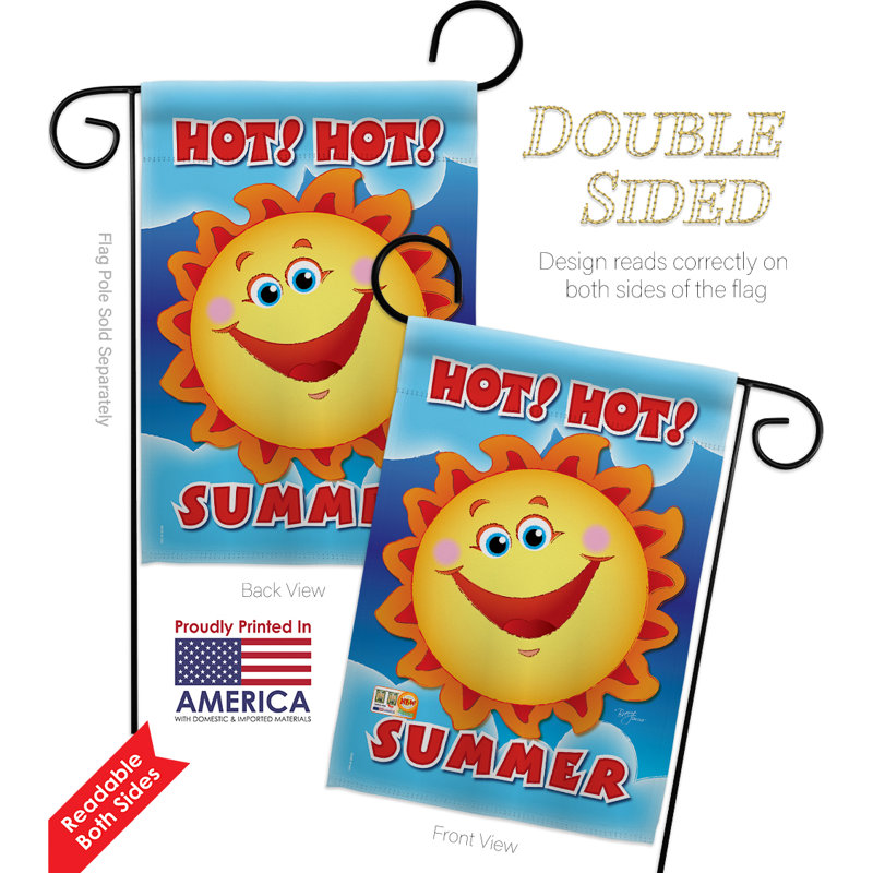 Double Sided 18.5'' H x 13'' W Polyester Flag Set