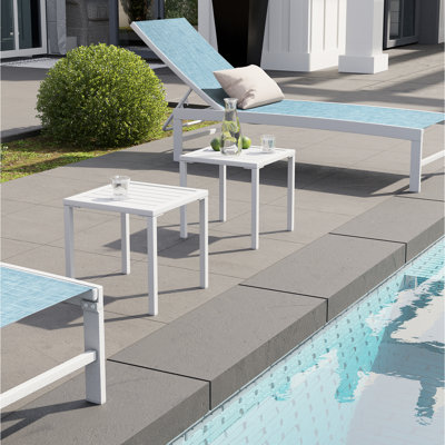 Aluminum Square Side/End Table